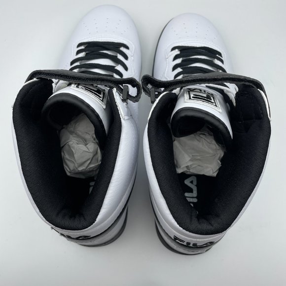 Fila Men's White and Black High-Top Sneakers - Picture 7 of 12
